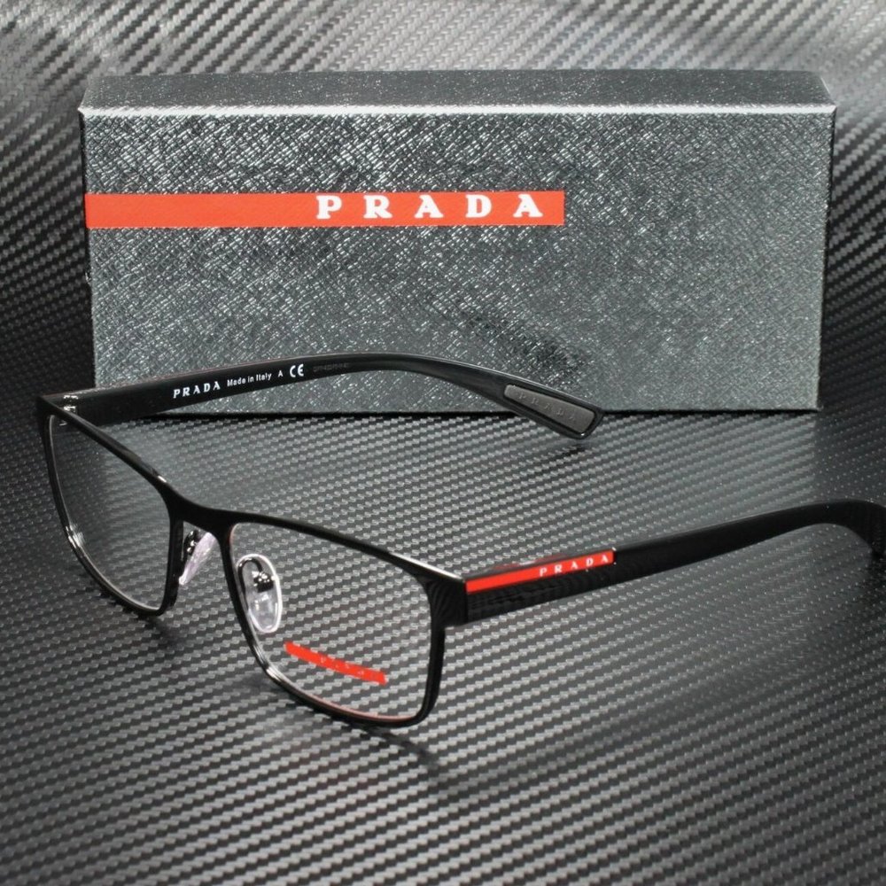 Prada Black Men's Demo 53mm Eyeglasses!